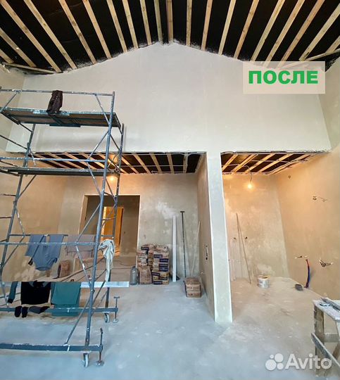 Штукатурка под ключ Машинная с Материалом