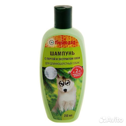 Пчелодар Шампунь с пергой и хвоей для длинношерстн