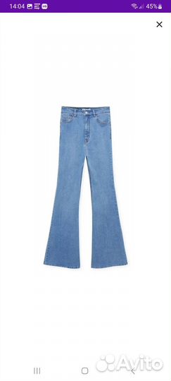 Джинсы клеш pull&bear