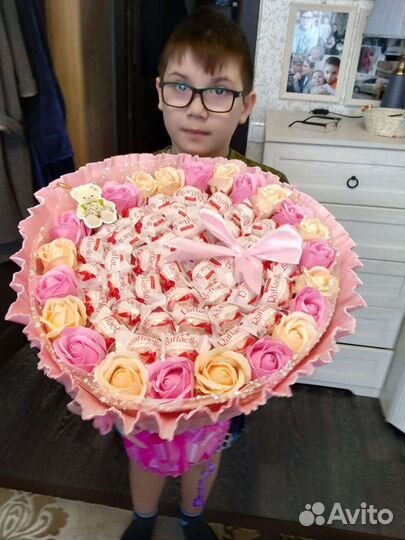 Съедобные букет из конфет Рафаэлло сладкий