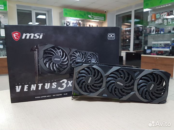 Видеокарта MSI GeForce RTX 3080 ventus 3X OC 10GB