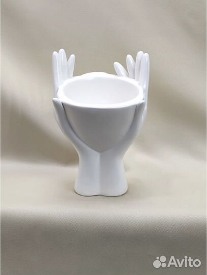 Кашпо лицо девушки