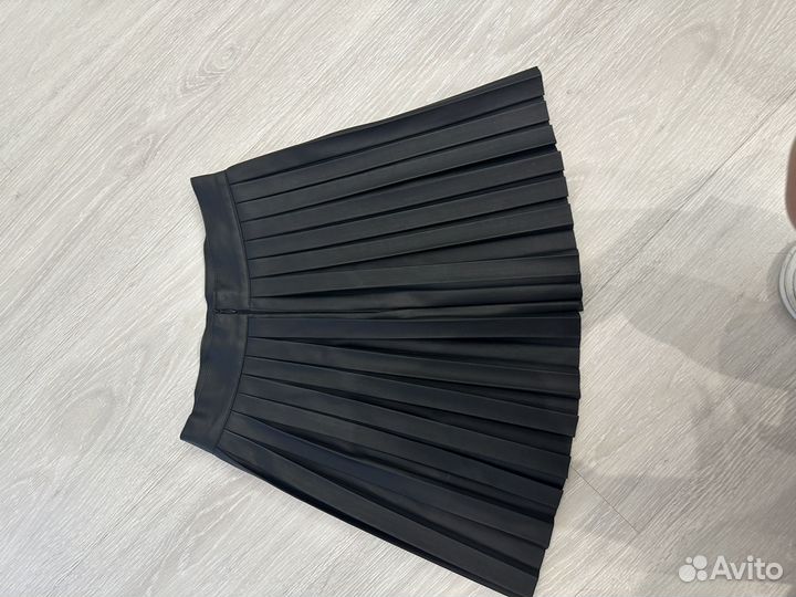 Юбка мини из экокожи