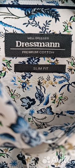 Рубашка мужская нарядная Dressmann размер М 48-50