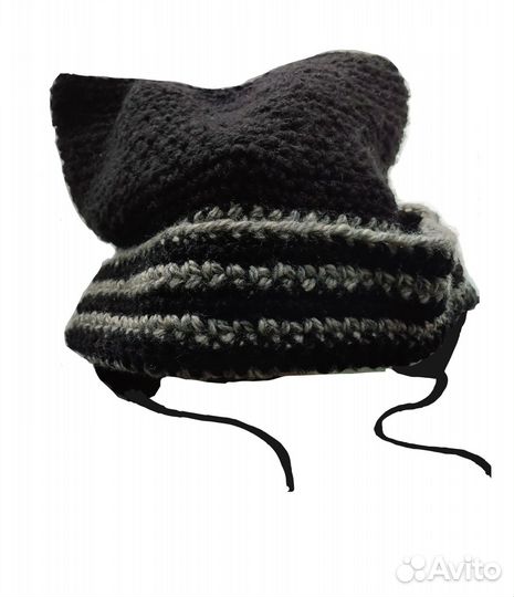 Шапка котик