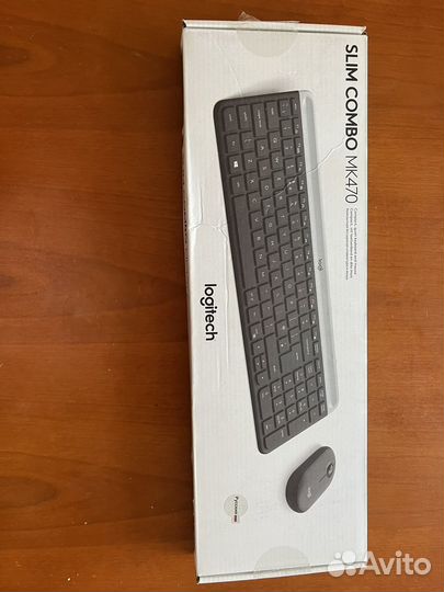 Клавиатура и мышь logitech slim combo mk470