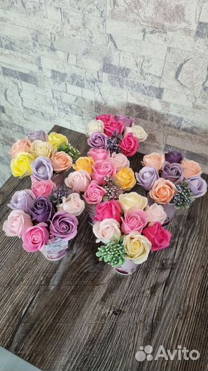 Букеты из мыльных цветов