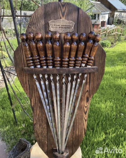 Мангал «Джекпот Плюс« со столиком-дровницей