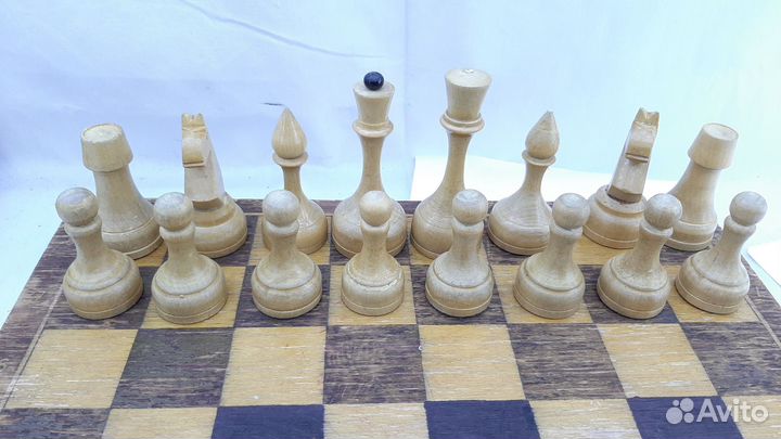 Шахматы деревянные СССР Большие фигуры