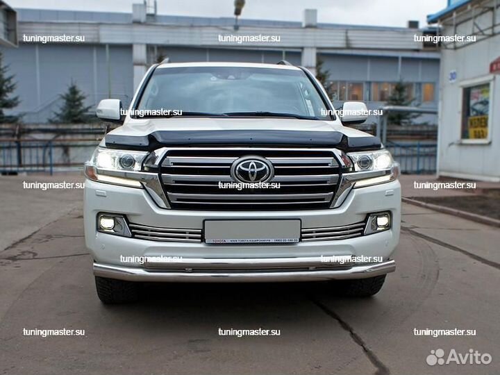 Защита бампера Toyota Land Cruiser 200 двойная