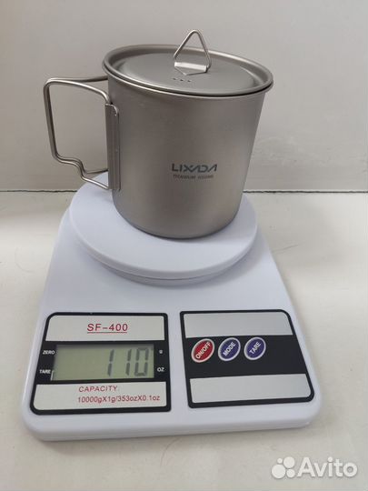 Титановая кружка 650 мл с чехлом