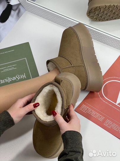 Угги темно коричневые 36-41