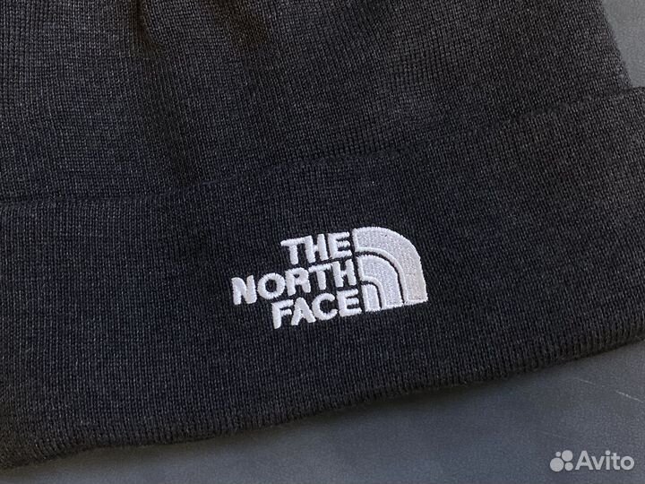 Шапка The North Face серая