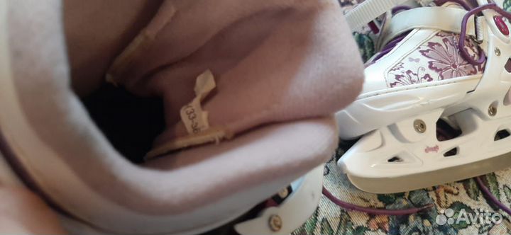 Коньки детские раздвижные размер 33-36