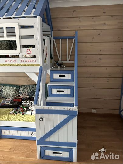 Детская кровать домик с матрасом