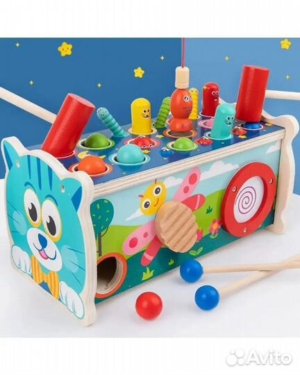 Развивающие игрушки ксилофон кот