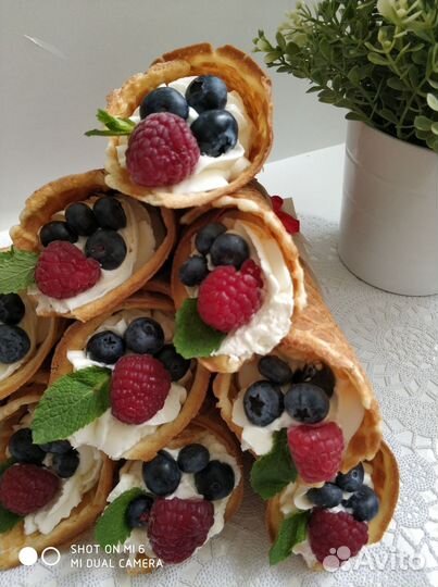 Вафельные рожки