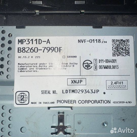 256 Магнитола Nissan Note E11 рест