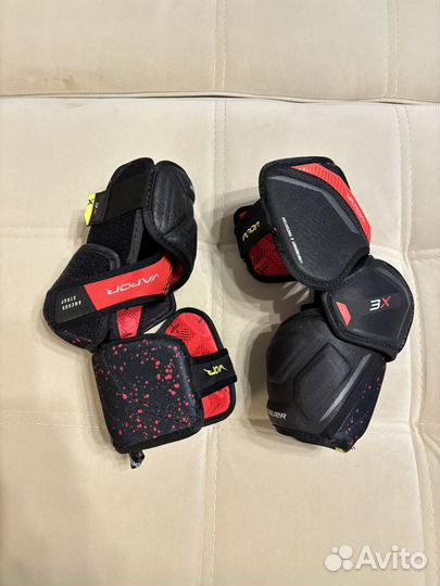 Налокотники хоккейные Bauer 3x
