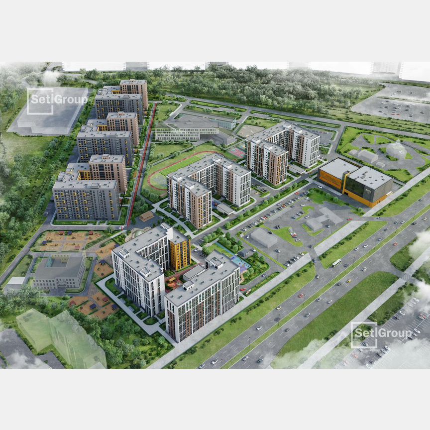 1-к. квартира, 40,6 м², 2/12 эт.