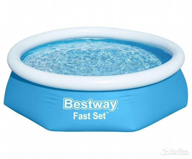 Бассейн надувной Fast Set 244 х 61 см