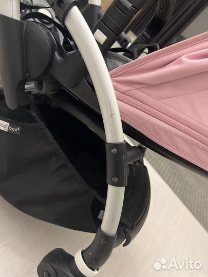 Bugaboo Bee6 коляска прогулочная Black/Soft Pink