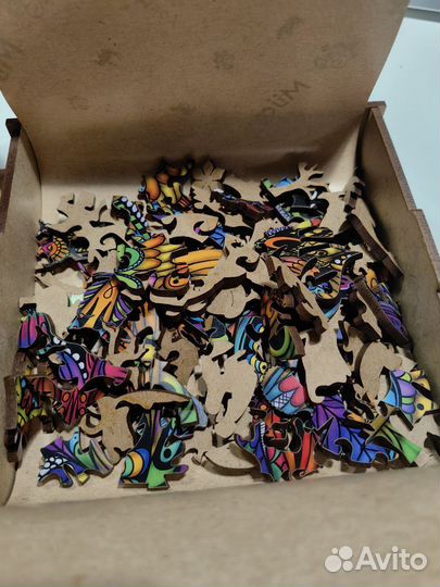 Деревянный пазл сова