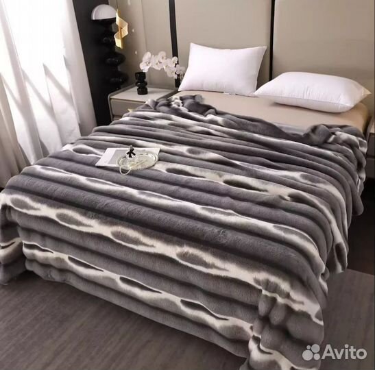 Плед мягкий кролик зима