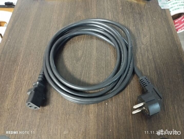 Кабель питания C13 С13 3х1.5мм, 3м ГОСТ Antminer