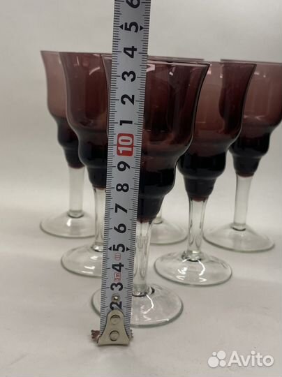 Рюмки СССР цветное стекло