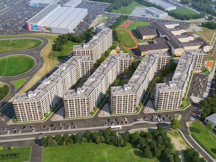 1-к. квартира, 42,6 м², 3/9 эт.