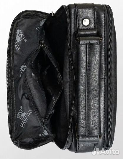 Барсетка кожаная мужская через плечо