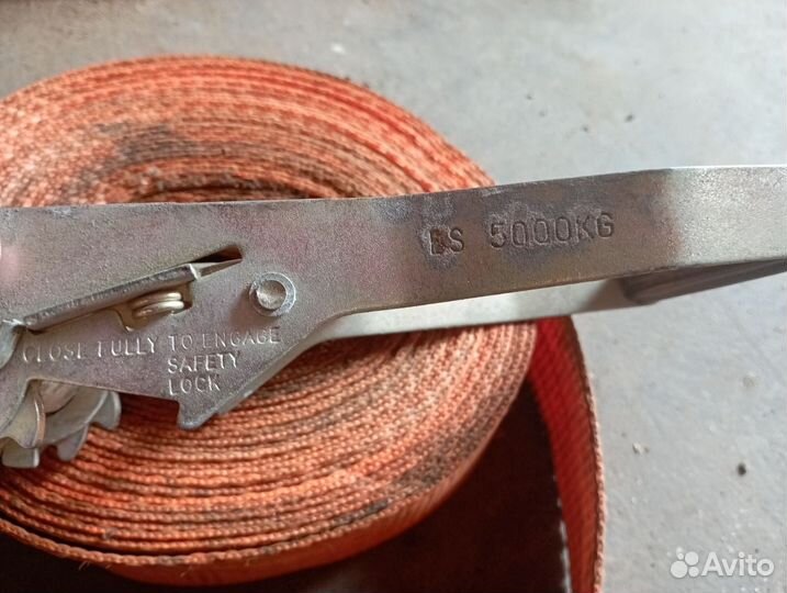 Ремни стяжной с трещеткой