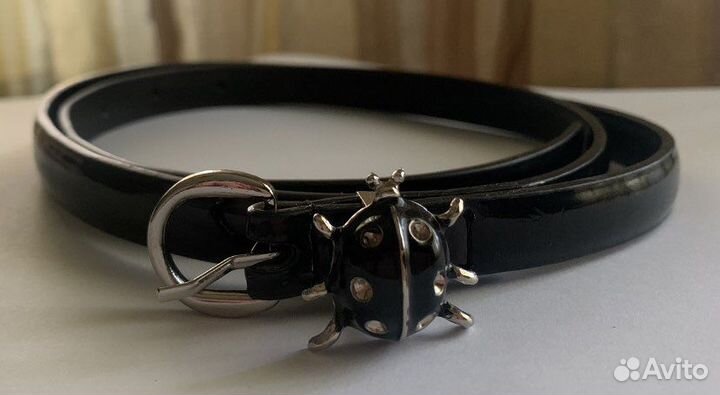 Ремень женский лакированный 100см