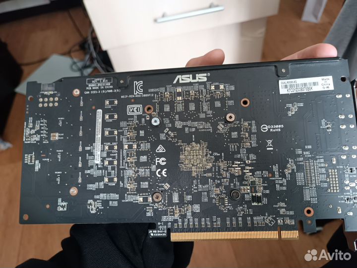 Видеокарта rx580 8gb asus