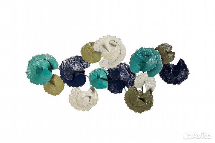 Настенный декор Цветы 141х686х159 см