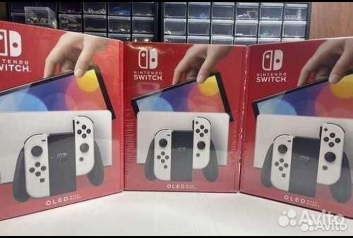 Nintendo switch oled прошитая (чип) +игры
