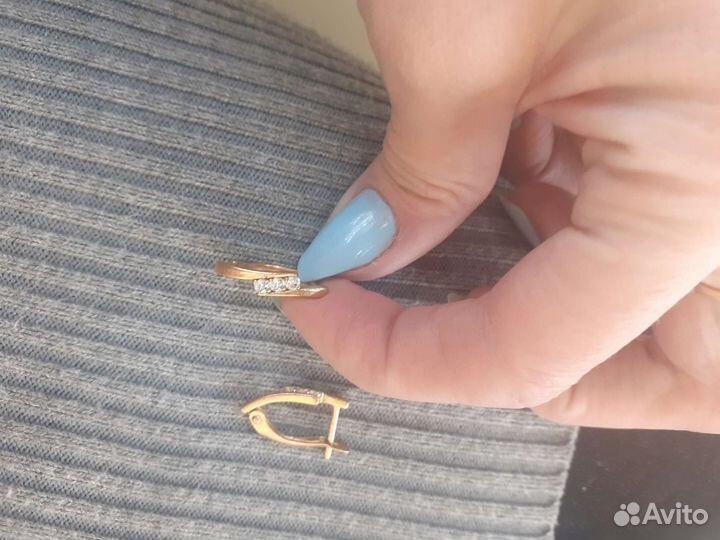 Серьги серебро
