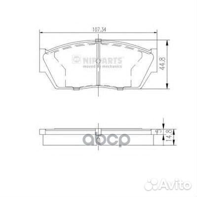 J3 604 013 колодки передние J3604013 Nipparts
