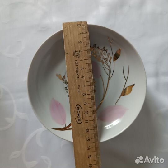 Блюдца Дулëво, позолота