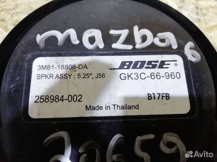 Динамик Mazda 6 GG 2005 3M8118808DA