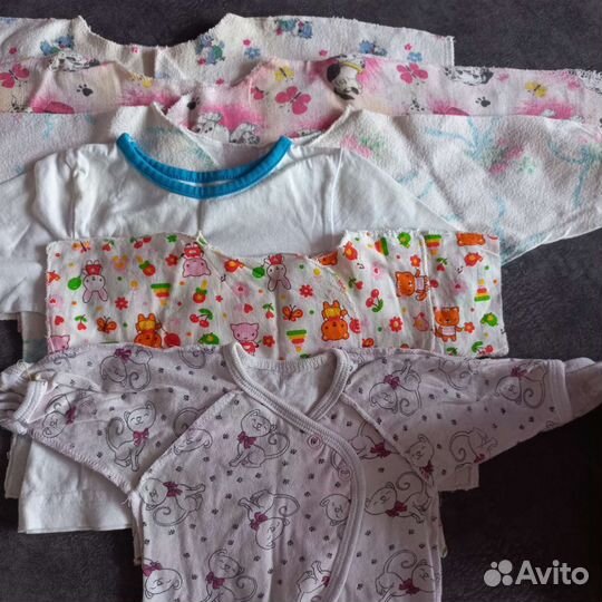Детские вещи пакетом 0-6мес