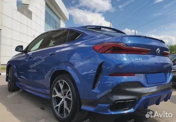 Спойлер BMW X6 G06 черный глянец