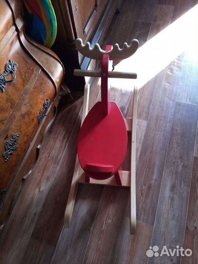 Детская качалка лось