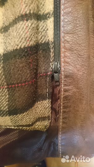 Винтажная кожаная куртка мужская 