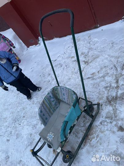 Санки с колесами