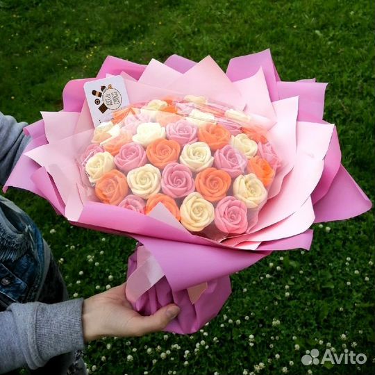 Букет из 37 шоколадных роз в Наличии