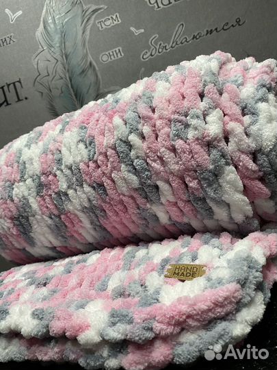 Пледы из пряжи ализе пуффи