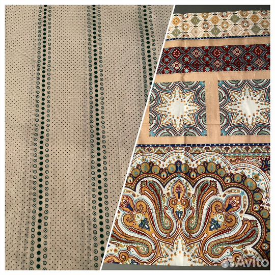 Отрез ткани ситец хлопок