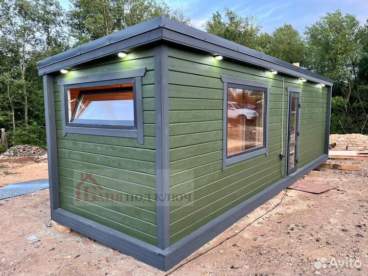 Готовая перевозная баня Скандинавия с доставкой